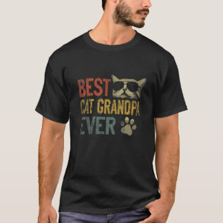 Vintag Beste Katze Großvater je Katze Großvater Va T-Shirt