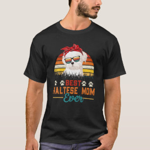 Vintag beste maltesische Mama je Mama Mütter T-Shirt