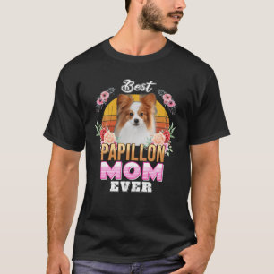 Vintag beste Papillon-Mama je Muttertag für Hunde T-Shirt