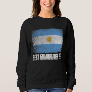 Vintag Bester Großvater je Men Retro Argentinien Sweatshirt