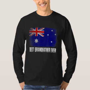 Vintag Bester Großvater je Men Retro Australien T-Shirt