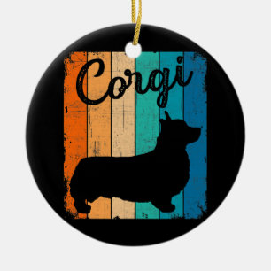 Vintag Bester Hund Vater je Funny Corgi Dog Keramik Ornament