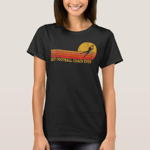 Vintag bestes Football Coach Ever Football Team Co T-Shirt