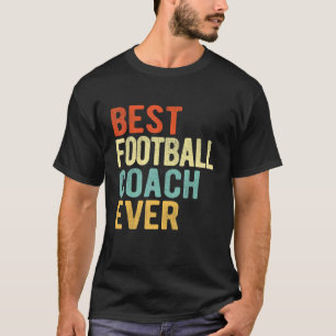 Vintag bestes Football Coach Ever Football Team Co T-Shirt