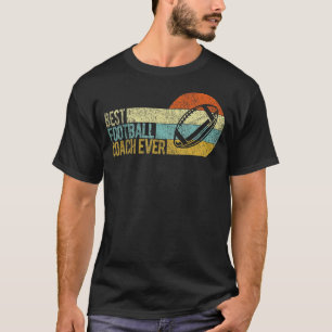 Vintag bestes Football Coach Ever Football Team Co T-Shirt