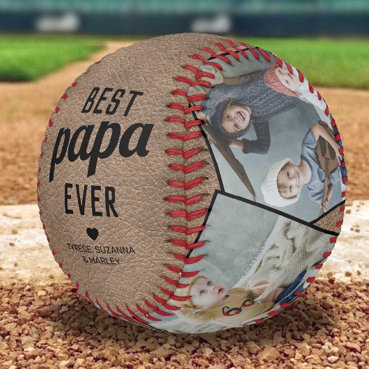 Vintag Bestes Papa je Memento Baseball