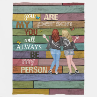 Vintag Bestfriend Blanket | Christmas Blanket Gif Fleecedecke