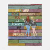 Vintag Bestfriend Blanket Fleecedecke (Vorderseite)