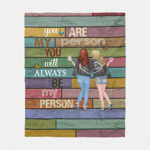 Vintag Bestfriend Blanket Fleecedecke