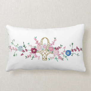 Vintag bestickter Look American MoJo Pillow Lendenkissen