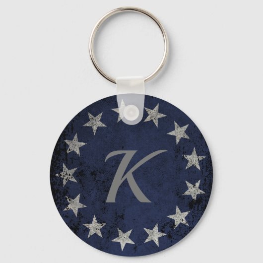 Vintag Betsy Ross Personalisiert Schlüsselanhänger (Vorderseite)