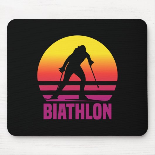 Vintag Biathlon Il Museo in erba Mousepad (Vorne)