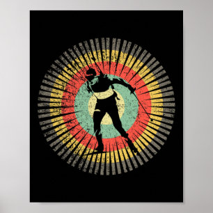 Vintag Biathlon Retro 70er Geschenk Vintag Biathlo Poster