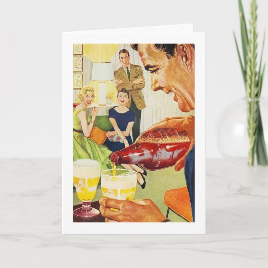 Vintag - Biertrinker, Karte (Vorderseite)