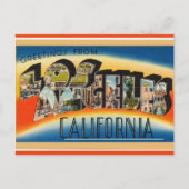 Vintag Big Letter Los Angeles Kalifornien Postkarte (Vorderseite)