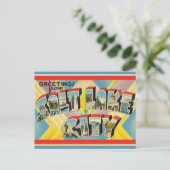 Vintag Big Letter Salt Lake City Utah Postkarte (Stehend Vorderseite)