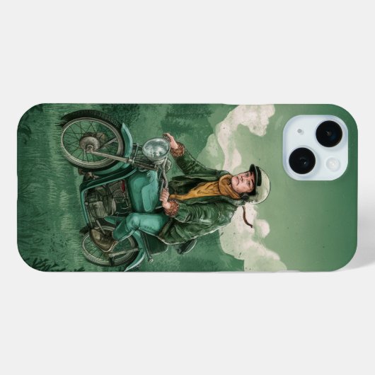 Vintag Biker Case-Mate iPhone Hülle (Rückseite (Horizontal))