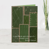 Vintag Billard Tischpool Player Antiquitätensprach Karte (Vorderseite)