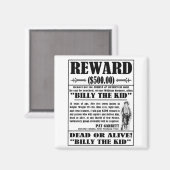 Vintag Billy das Kind Gewollt Poster Magnet (Vorderseite/Rückseite)