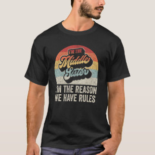 Vintag bin ich die Schwester der Mitte, ich bin de T-Shirt