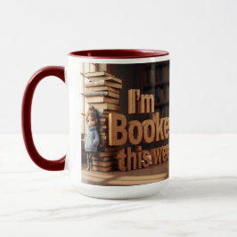 Vintag bin ich diese Woche gebucht Tasse