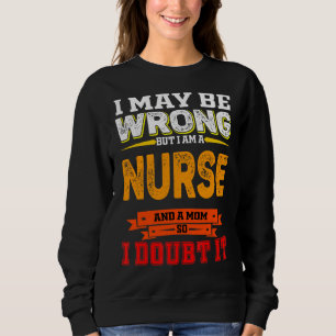 Vintag bin ich Krankenschwester und Mama Zweifelsf Sweatshirt