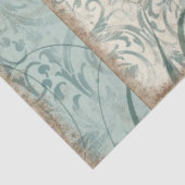 Vintag Bird Blue Yellow French Ephemera Decoupage Seidenpapier (Ausschnitt)