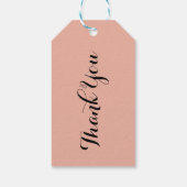 Vintag Bird Decoupage Botanic vielen Dank Geschenkanhänger (Rückseite)