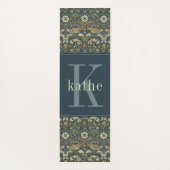 Vintag Bird & Floral William Morris Yogamatte (Rückseite)