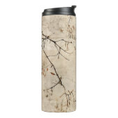 Vintag Bird Manuskript Thermosbecher (Nach links gedreht)