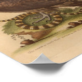 Vintag Bird Vulture Snaktion Print Poster (Ecke)