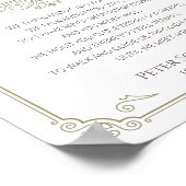 Vintag, bis wir wieder Gedenkgedicht treffen Poster (Ecke)