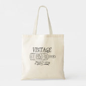 Vintag bis zur Perfektion Tragetasche (Rückseite)