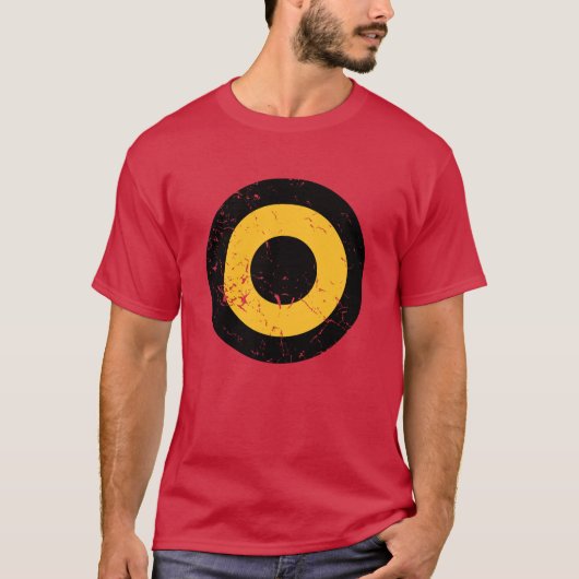 Vintag Black & Amber Roundel T-Shirt (Vorderseite)