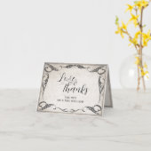 Vintag Black Art Deco Wedding Danke Karte (Gelbe Blume)