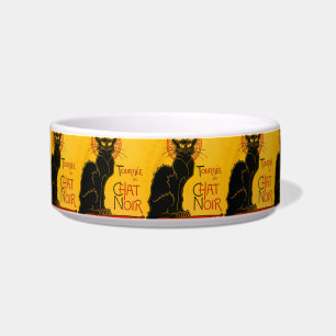 Vintag Black Cat Art Nouveau Paris Niedlicher Chat Napf