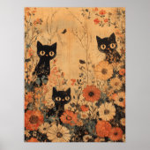 Vintag Black Cat Trio Poster (Vorne)
