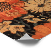 Vintag Black Cat Trio Poster (Ecke)