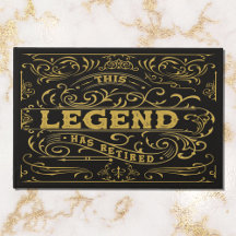 Vintag Black Gold Classic Legend Retirement