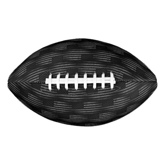 Vintag Black Grunge American Flag Muster Football (Vorderseite)