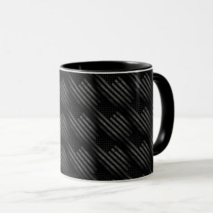 Vintag Black Grunge USA amerikanisches Flaggenmust Tasse