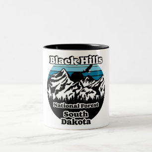 Vintag Black Hills National Forest South Dakota Zweifarbige Tasse