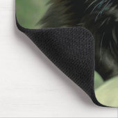 Vintag Black Kitten Illustration Mousepad (Ecke)