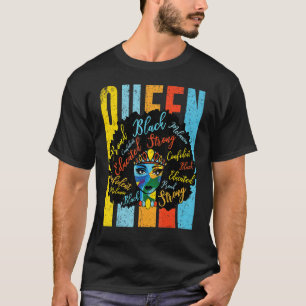 Vintag Black Queen African American Pride Power L T-Shirt