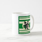 Vintag Black Scottish Terrier auf grüner Tasse (VorderseiteRechts)