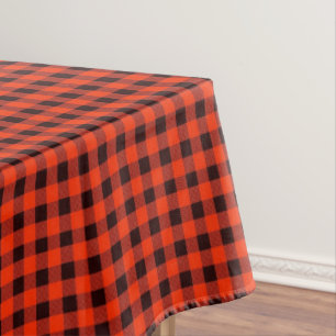 Vintag Black und Red Gingham Familie geprüft Tischdecke