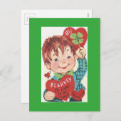 Vintag Blarney Stone Valentine Feiertagspostkarte (Vorne/Hinten)