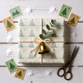 Vintag blass Frohe Weihnachten Geschenkpapier