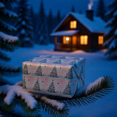 Vintag blass Frohe Weihnachten Geschenkpapier