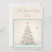 Vintag blass frohe Weihnachten individuell angepas (Vorderseite)